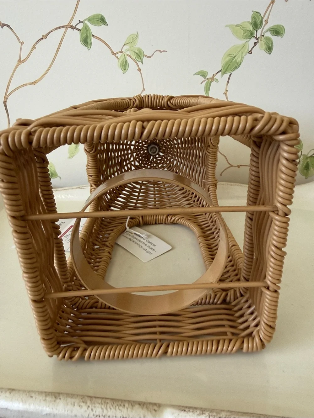 My Texas House Rattan Wicker Lantern - 12”